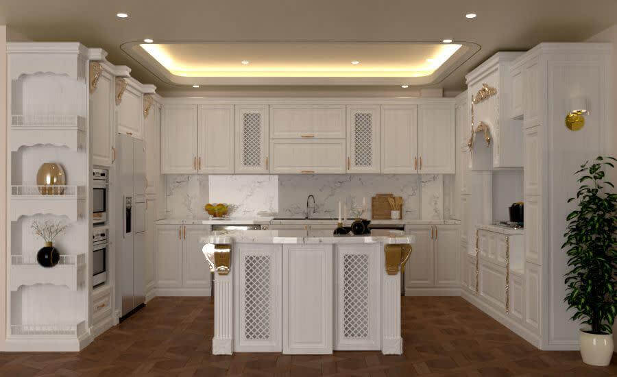 سبک ممبران در کابینت آشپزخانه