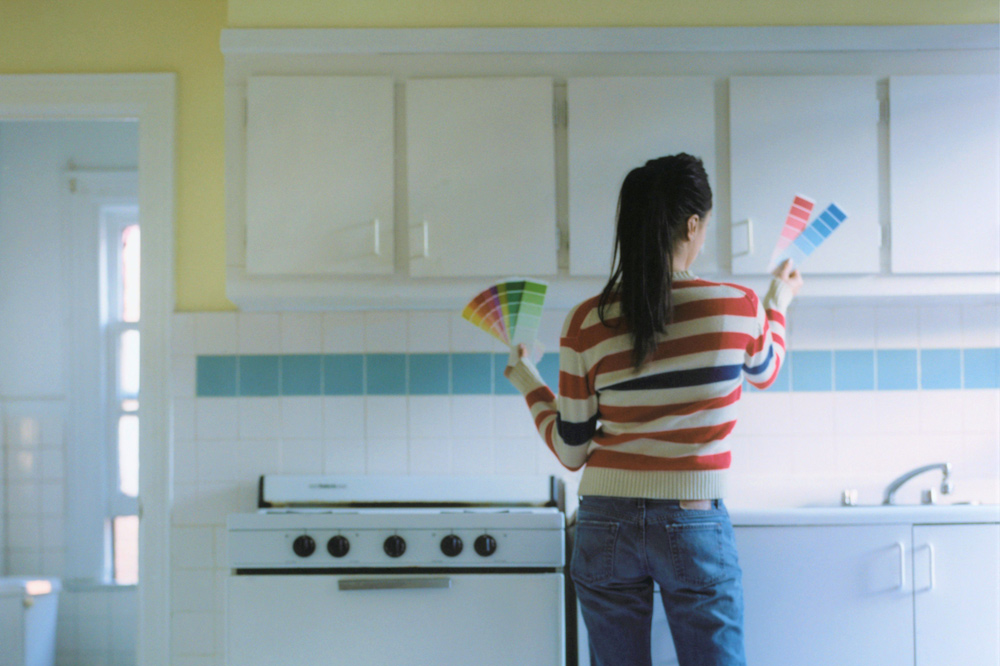 رنگ آمیزی کابینت آشپزخانه در یزد