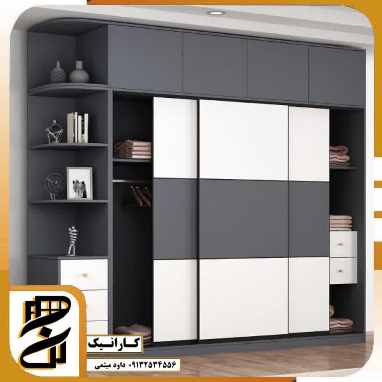 میز Tv و آینه دکوراتیو . تخت خواب و کمددیواری